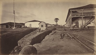 Acajutla, 1877. af Eadweard Muybridge