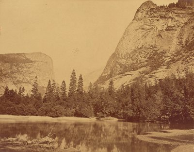 Den gamle Piute.  Yosemite-dalen. af Eadweard J. Muybridge
