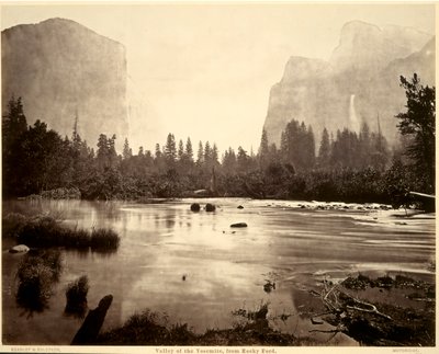 Valley of the Yosemite, fra Rocky Ford af Eadweard Muybridge