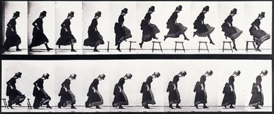 Bevægelsesstudie, ca. 1872-1885 af Eadweard Muybridge