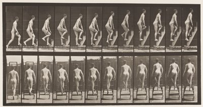 Tavle 109. Opstigende trappestige, 1872-1885 af Eadweard Muybridge