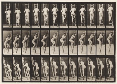 Plade 112. Opstigende Stige af Eadweard Muybridge