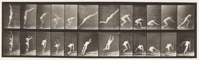 Tallerken 162. Springning; Stående breddespring af Eadweard Muybridge