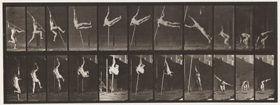 Tavle 164. Springning; Stangspringning, 1872-1885 af Eadweard Muybridge