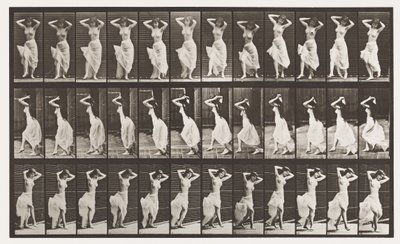 Tallerken 190. Dans (Nautch) af Eadweard Muybridge