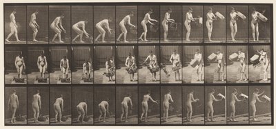 Plade 213. Løfte- og tømmekurv af Eadweard Muybridge