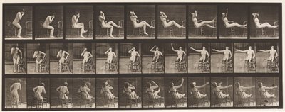 Plade 247. Sæt sig ned Placer fødderne på stolen af Eadweard Muybridge