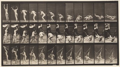 Plade 262. At komme ud af hængekøjen af Eadweard Muybridge