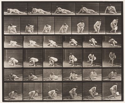 Tavle 270. Opstår fra jorden med pjece i venstre hånd af Eadweard Muybridge