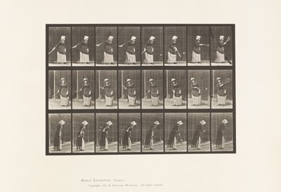Plade 297. Plænetennis af Eadweard Muybridge
