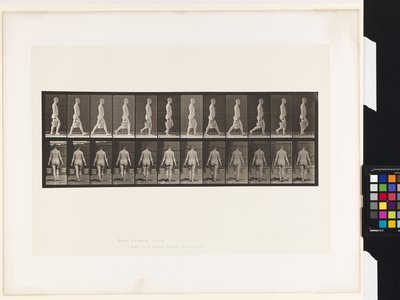 Tallerken 30. Gående, med en spand vand i hver hånd af Eadweard Muybridge