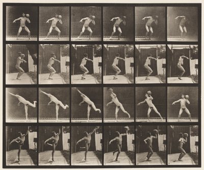 Plade 315. Hæver en 20-lb sten af Eadweard Muybridge