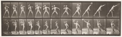Plade 319. Hæver en 75 lb sten af Eadweard Muybridge