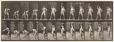 Plade 320. Løft af en 50 lb Dumb-Bell af Eadweard Muybridge