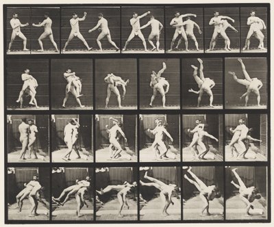 Tavle 332. Boksning; Korsbalder (sko) af Eadweard Muybridge