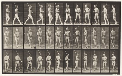 Tavle 355. På vagt, gang og vending af Eadweard Muybridge