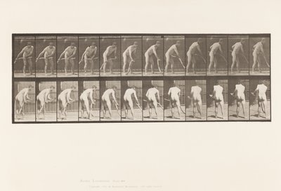 Tallerken 390. Landmand, Slår Græs af Eadweard Muybridge