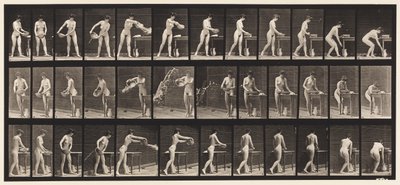 Plade 402. Tømning af bassin for vand af Eadweard Muybridge