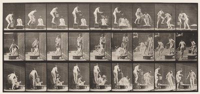Plade 408. To modeller af Eadweard Muybridge
