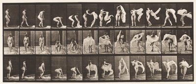 Tallerken 419. Toilet, Bøjet, Kasteomslag om skuldrene af Eadweard Muybridge