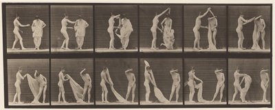 Tallerken 427. Toilet; To modeller af Eadweard Muybridge