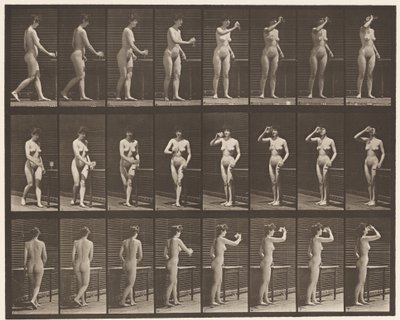 Tallerken 443. At drikke af en bæger mens man står af Eadweard Muybridge