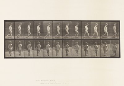 Tavle 467.Barn, gående, 1885 af Eadweard Muybridge