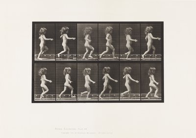 Tavle 469.Barn, Løb, 1885 af Eadweard Muybridge