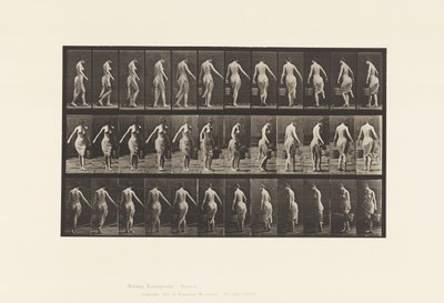 Tallerken 50. Går, bærer en spand af Eadweard Muybridge
