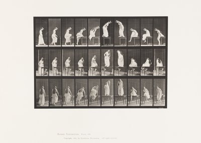 Plade 513. Op- og afstigning af bordet af Eadweard Muybridge