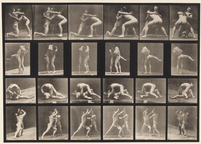Tavle 520. A, 98 og 100 Brydning; B, 98 og 100 Brydning af Eadweard Muybridge