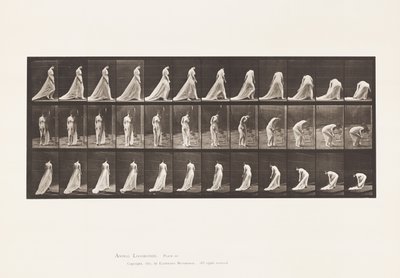 Plade 56. Gå, vende og bøje sig for at løfte tog af Eadweard Muybridge