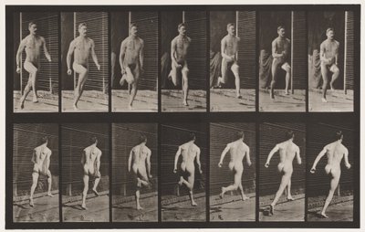Plade 66. Løbende af Eadweard Muybridge