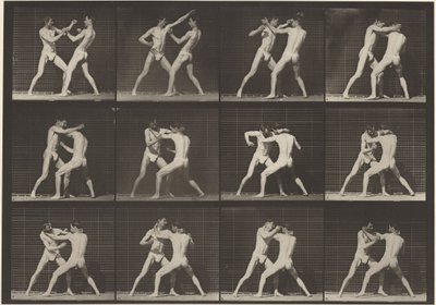 Nummerplade 340. Boksning, åben hånd (sko),1887 (foto) af Eadweard Muybridge