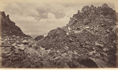 Quezaltenango fra krateret i en vulkan af Eadweard Muybridge