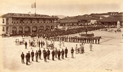 Modtagelse af kunstneren, Quezaltenango, Guatemala af Eadweard Muybridge