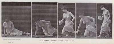 Den menneskelige figur i bevægelse: Udvalgte faser fra serie 56 (s/h-foto) af Eadweard Muybridge