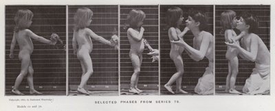 Den menneskelige figur i bevægelse: Udvalgte faser fra serie 79 (s/h-foto) af Eadweard Muybridge