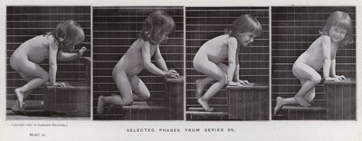 Den menneskelige figur i bevægelse: Udvalgte faser fra serie 86 (s/h-foto) af Eadweard Muybridge