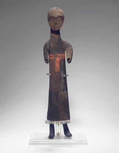 Udskåret figur af en tjener, 475-221 f.Kr af Eastern Zhou Dynasty Chinese School