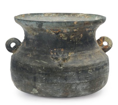 Stor kedel, sent østlige Zhou, 5.-3. århundrede f.Kr. (bronze) af Eastern Zhou Dynasty Chinese School