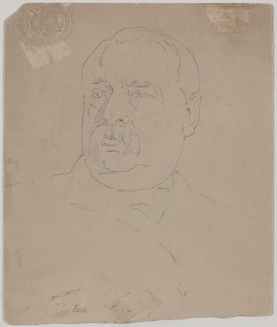 Grover Cleveland [verso] af Eastman Johnson