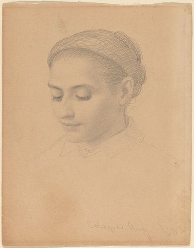 Leder af en ung kvinde af Eastman Johnson