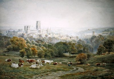 Durham (akvarel på papir) af Ebenezer Wake Cook