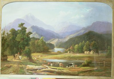 New Zealand Landskab, 1872 af Ebenezer Wake Cook