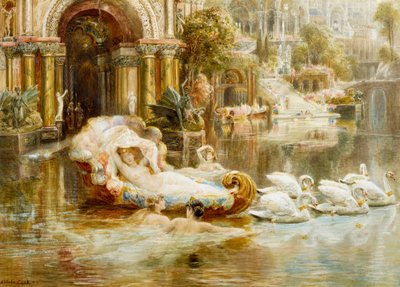 "Akvarel af Ebenezer Wake Cook (1843-1926) Privat samling af Ebenezer Wake Cook