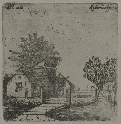 Udsigt over Hekendorp Hekendorp (titel på objekt) af Eberhard Cornelis Rahms