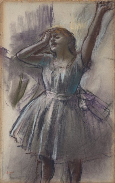 Danser strækker sig af Edgar Degas