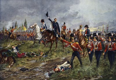 The Whole Line Will Advance, Slaget ved Waterloo af Edgar Alfred Holloway