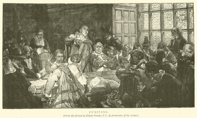 puritanere (gravering) af Edgar Bundy
